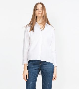 Zara + Long Asymmetric Shirt