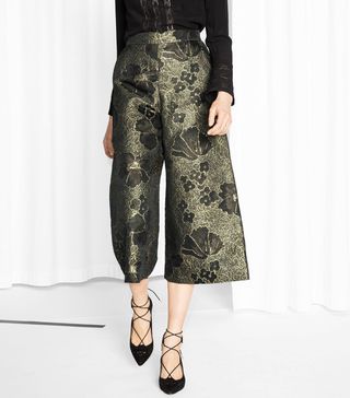& Other Stories + Metallic Jacquard Culottes