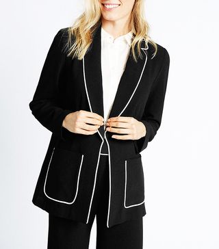 M&S Collection + Contrast Piped Jacket