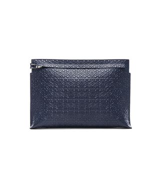 Loewe + Large Pouch in Navy Blue