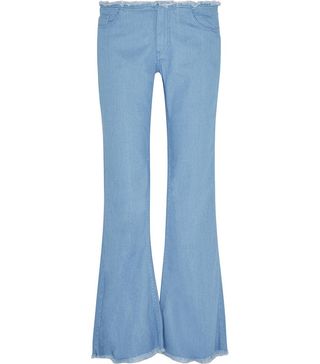 Marques'Almeida + Frayed Mid-Rise Bootcut Jeans