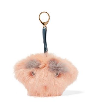 Shrimps + Faux Fur Keychain