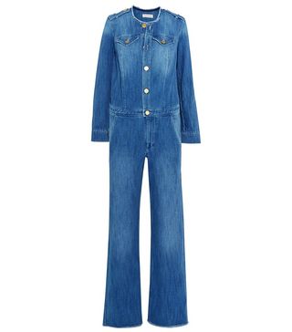 Isabel Marant Étoile + Ojima Frayed Denim Jumpsuit