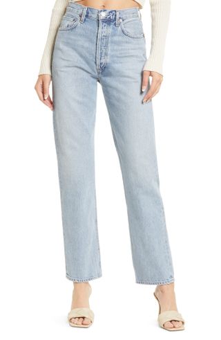 AGOLDE '90s Pinch High Waist Straight Leg Organic Cotton Jeans