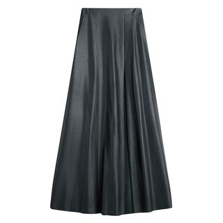 Barbara Bui + Faux Leather Maxi Skirt