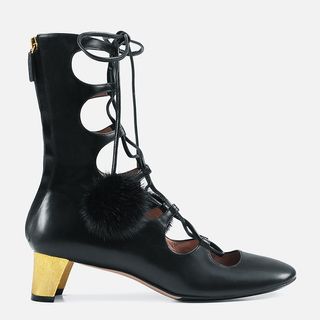 Gucci + Leather Lace-Up Boot