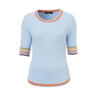 Sportsgirl + Short Sleeve Stripe Knit