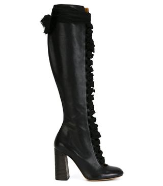 Chloé + Lace-Up Knee High Boots
