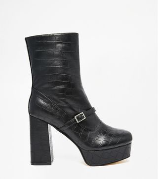Truffle Collection + Trudy Platform Heeled Ankle Boots