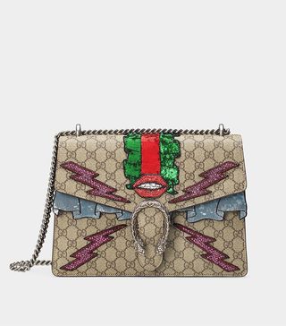 Gucci + Dionysus GG Supreme Embroidered Bag