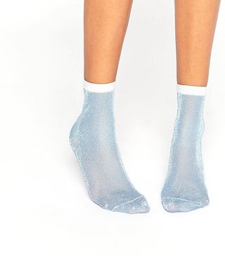 ASOS + Contrast Glitter Socks