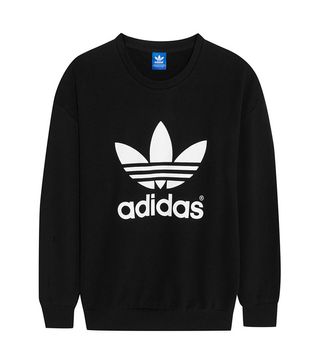 Adidas + Cotton-Blend Trefoil Sweatshirt