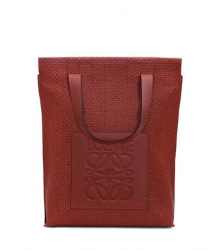 Loewe + Shopper Bag in Brick Red