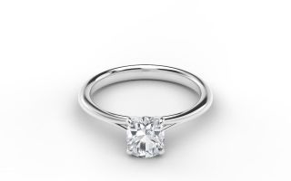 Forevermark + Icon Cushion Engagement Ring