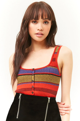Forever 21 + Colorblock Sweater-Knit Tank Top
