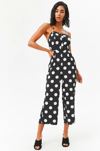 Forever 21 + Polka Dot Capri Jumpsuit