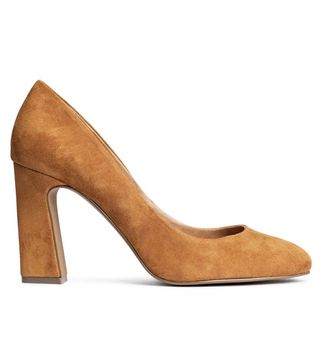 H&M + Suede Court Shoes