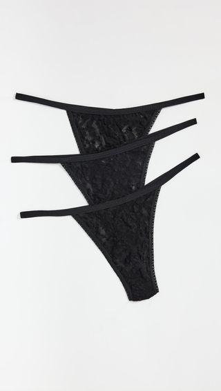 Hanky Panky + Signature Lace High Rise G-String 3 Pack