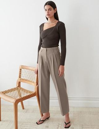 The Chemi + Scout Taupe Trousers