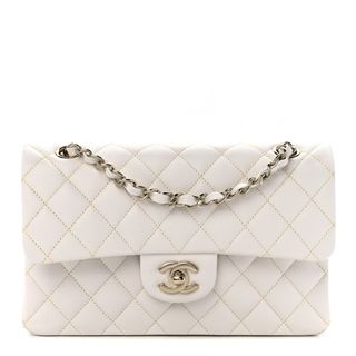 Chanel + Caviar Quilted Small Double Flap White