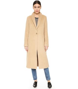 T by Alexander Wang + Shawl Collar Long Coat