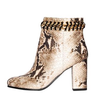KG by Kurt Geiger + Snake Effect Faux Leather Boots