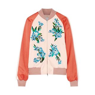 Jonathan Saunders + Cecily Crepe Bomber Jacket