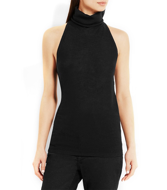 Raquel Allegra + Merino Wool and Cashmere-Blend Turtleneck Tank