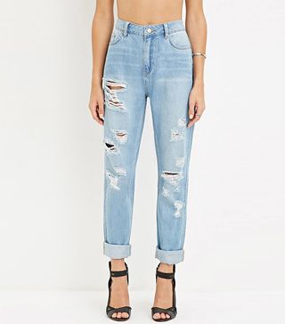 Forever 21 + Distressed Boyfriend Jeans