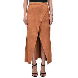 KITX + Suede Leather Long Skirt