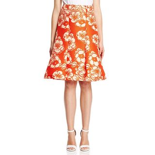Scanlan Theodore + Blossom Print Skirt