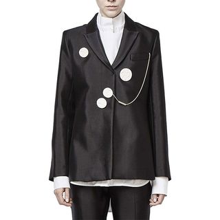Ellery + Gertrude Slim Line Jacket With Ceramic Buttons
