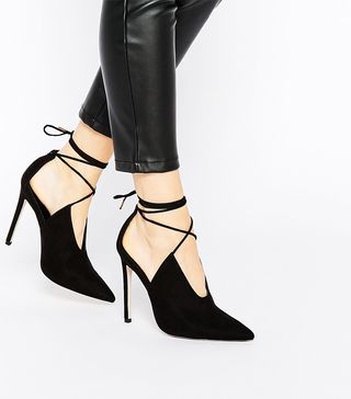 ASOS + Propeller Lace Up Pointed Heels