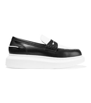 Alexander McQueen + Two-Tone Leather Loafers