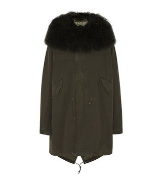 Mr & Mrs Italy + Shearling-Trimmed Cotton-Canvas Parka