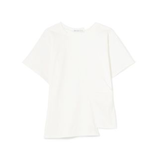 Rejina Pyo + Sabrina Pleated Cotton-Jersey T-Shirt