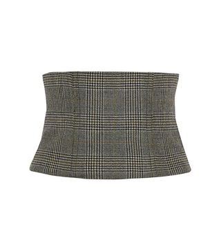 Tibi + Chester Checked Wool Corset