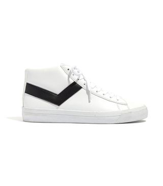 Pony + Topstar Hi Leather High-Top Sneakers