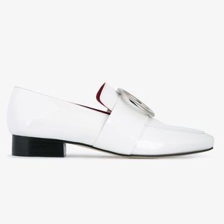 Dorateymur + White Patent Leather Loafers