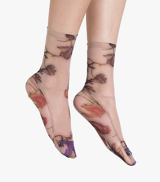 Darner + Nude Floral Socks