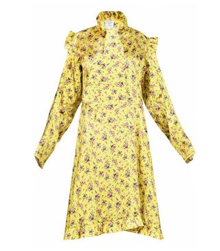 Vetements + Yellow Floral Print Dress