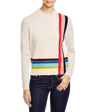 Tory Burch + Cashmere Stripe Sweater