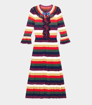 Gucci + Multicolour Stripe Knit Dress
