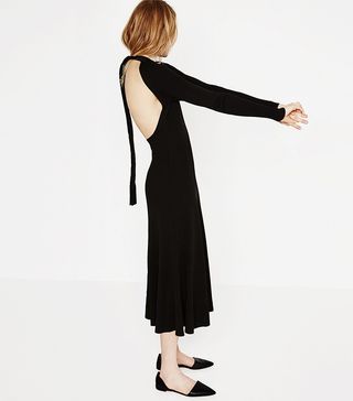 Zara + Dress With Low-Cut Back