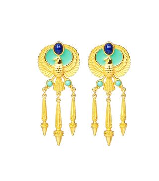 Susan Caplan Vintage + Egyptian Earrings