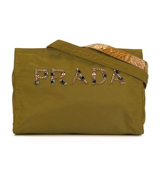 Prada Vintage + Logo Embellished Bag