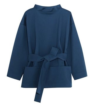 Title A + Belted Stretch Cotton Jacket