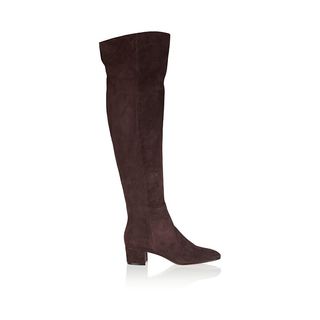 Gianvito Rossi + Suede Over-The-Knee Boots