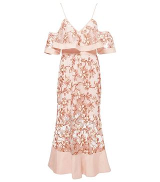 Alice McCall + Crystalized Off-the-Shoulder Dress