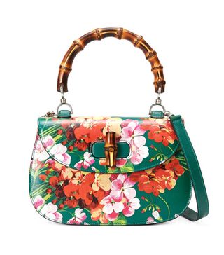 Gucci + Bamboo Classic Blooms Top Handle